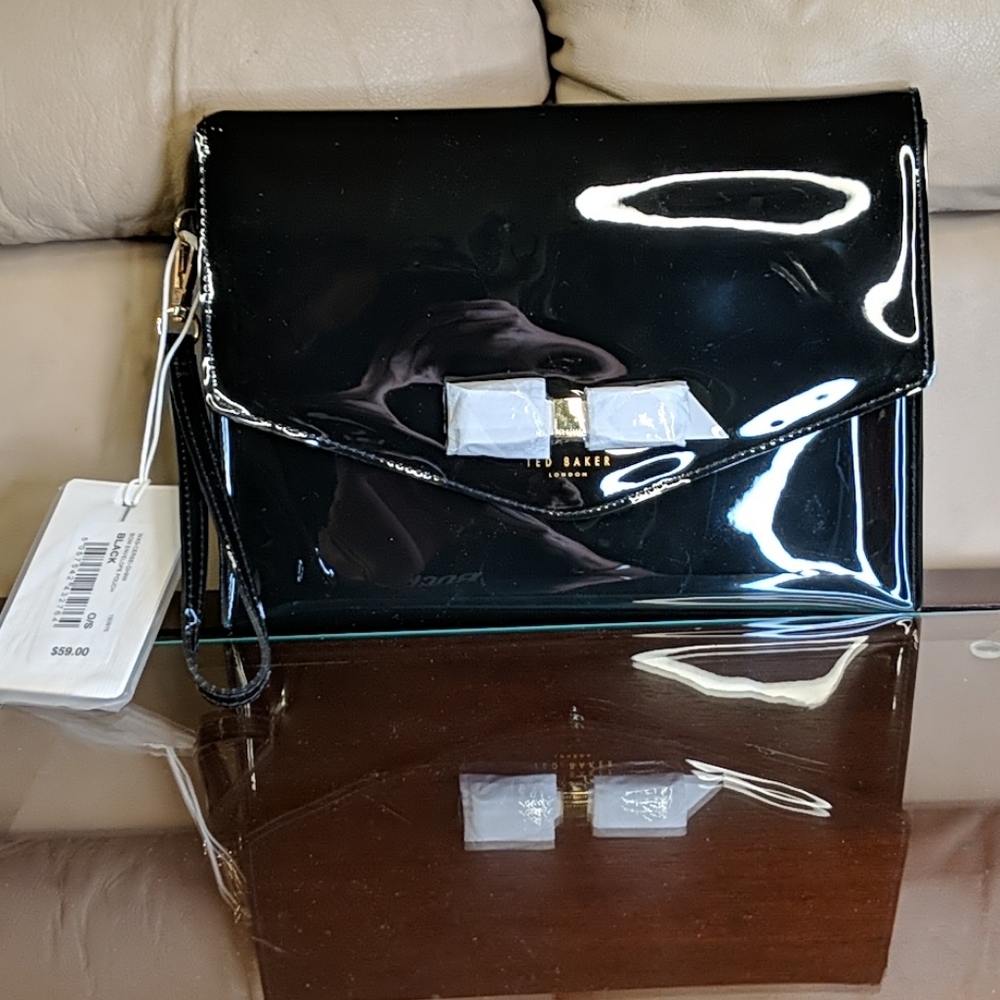 👜Ted Baker Black Envelope Purse👜